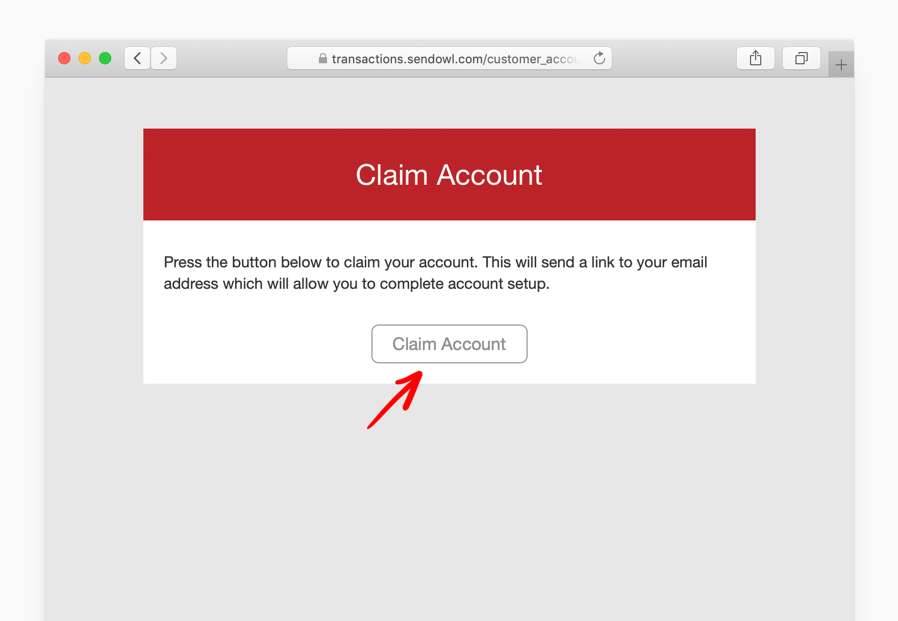 GLYPHICONS Claim Account page