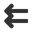 leftwards-double-nav-arrow icon