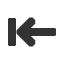 leftwards-to-bar-nav-arrow icon