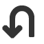 anticlockwise-u-shaped-up-down-nav-arrow icon