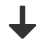 downwards-arrow-with-large-triangle-arrowhead icon