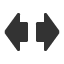 left-and-right-compressed-arrow icon