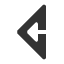 leftwards-white-arrow-within-triangle-arrowhead icon