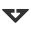downwards-white-arrow-within-triangle-arrowhead icon