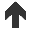 heavy-wide-headed-upwards-arrow icon
