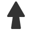 heavy-upwards-arrow icon