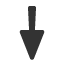 drafting-point-downwards-arrow icon