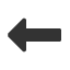 heavy-triangle-headed-leftwards-arrow icon