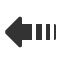 dashed-triangle-headed-leftwards-arrow icon