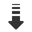 dashed-triangle-headed-downwards-arrow icon