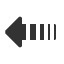 heavy-dashed-triangle-headed-leftwards-arrow icon