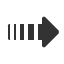 heavy-dashed-triangle-headed-rightwards-arrow icon