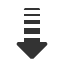 heavy-dashed-triangle-headed-downwards-arrow icon