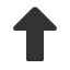 black-upwards-arrow icon