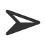 three-d-top-lighted-rightwards-arrowhead icon