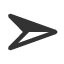 three-d-bottom-lighted-rightwards-arrowhead icon
