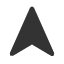 black-upwards-arrowhead icon