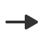 rightwards-arrow-with-equilateral-arrowhead icon