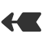 heavy-black-feathered-leftwards-arrow icon