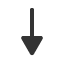 downwards-arrow-with-equilateral-arrowhead icon