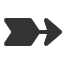 heavy-black-feathered-rightwards-arrow icon