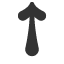 teardrop-barbed-upwards-arrow icon