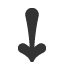 teardrop-barbed-downwards-arrow icon