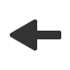 heavy-leftwards-arrow-with-equilateral-arrowhead icon