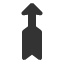 wedge-tailed-upwards-arrow icon