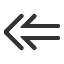 open-outlined-leftwards-arrow icon