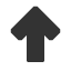 upwards-heavy-sans-serif-arrow icon