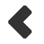 leftwards-heavy-chevron icon