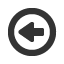 leftwards-circle-empty-equilateral-arrow icon