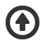 upwards-circle-empty-equilateral-arrow icon