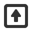 upwards-square-empty-equilateral-arrow icon