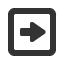 rightwards-square-empty-equilateral-arrow icon