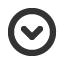 downwards-circle-empty-chevron icon