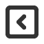 leftwards-square-empty-chevron icon