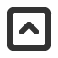 upwards-square-empty-chevron icon