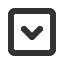 downwards-square-empty-chevron icon