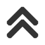 upwards-double-chevron icon