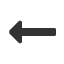 leftwards-triangle-headed-arrow-with-medium-shaft icon