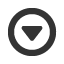 downwards-circle-empty-triangle icon