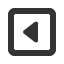 leftwards-square-empty-triangle icon