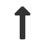 upwards-triangle-headed-arrow-with-medium-shaft icon