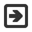 rightwards-square-empty-heavy-barb-arrow icon
