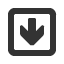 downwards-square-empty-heavy-barb-arrow icon