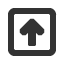 upwards-square-empty-sans-serif-arrow icon