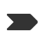 rightwards-finger-post-notched-tail-arrow icon