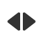 left-right-medium-equilateral-triangles icon